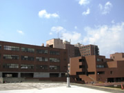 Campus's main plaza and our Rikakei Building